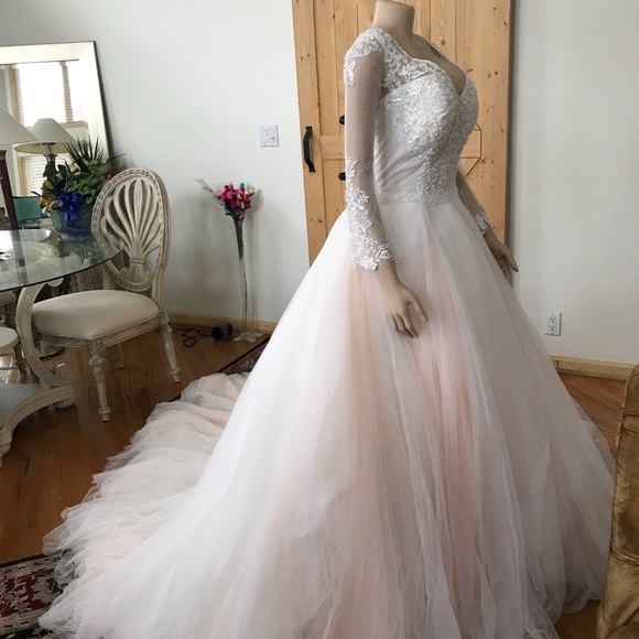 Mary’s Bridal gown size 18. Blush/Ivory - Picture 12 of 12